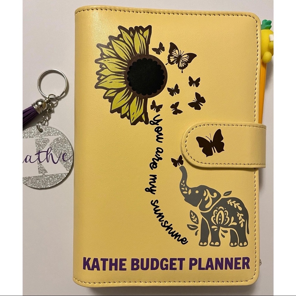 Personalized Budget Books- Size A6- Yellow color
